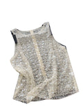 Luxury Pearl Beaded Sleeveless Top – Sparkly