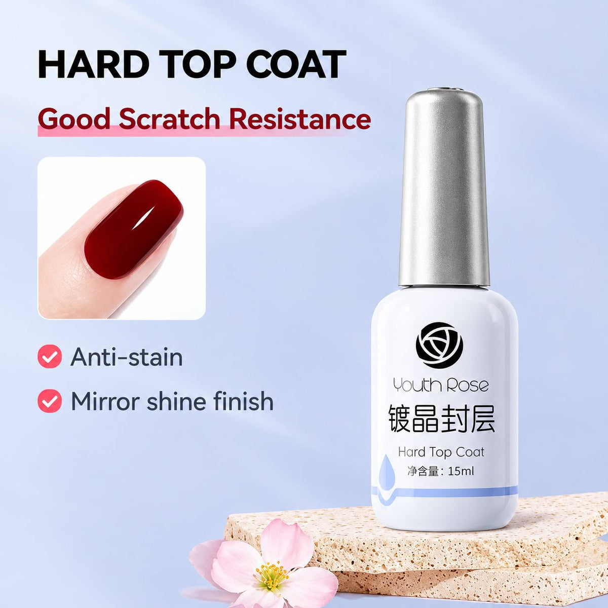 Youth Rose - Base coat - Top Coat UV gel